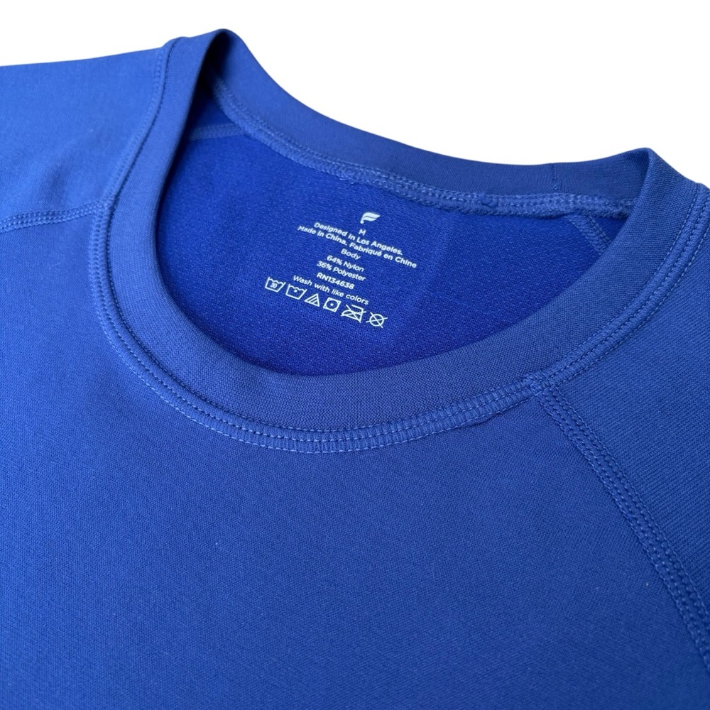 NWT Fabletics The Training Day Tee in Carbon Blue Size M - Picture 4 of 5